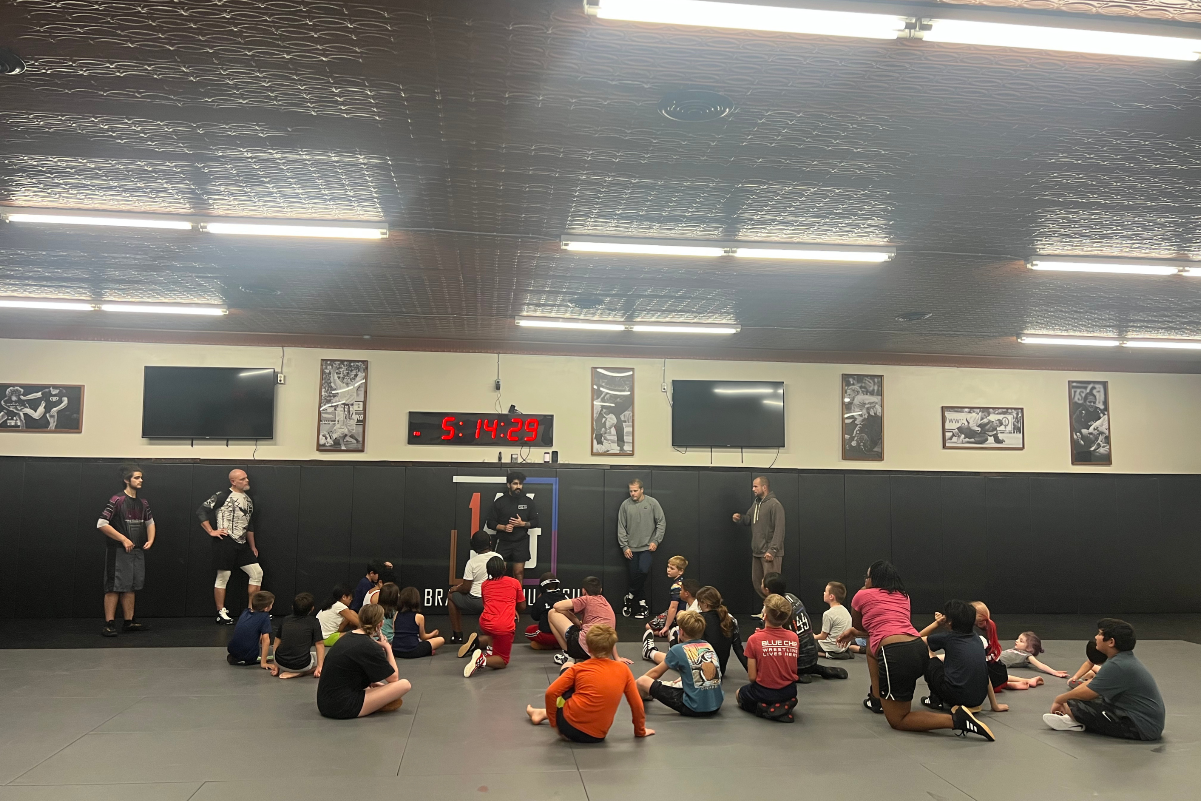 Dinwiddie wrestling club practice